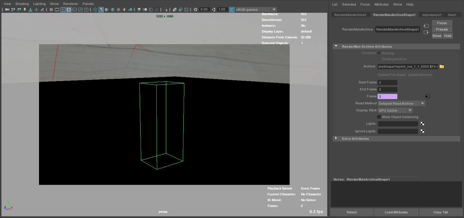 Render RIB archives step